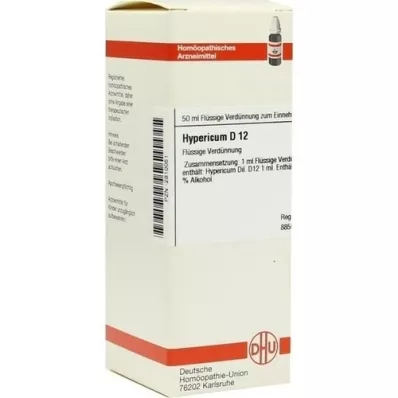 HYPERICUM D 12 Skiedimas, 50 ml HYPERICUM D 12 Skiedimas, 50 ml