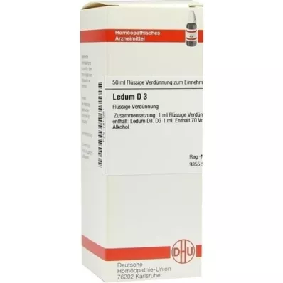 LEDUM D 3 praskiedimas, 50 ml