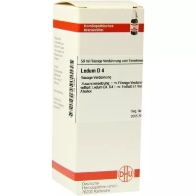 LEDUM D 4 skiedimas, 50 ml LEDUM D 4 skiedimas, 50 ml