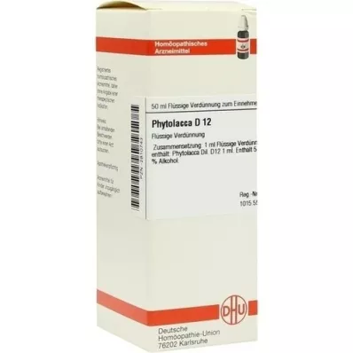 PHYTOLACCA D 12 Skiedimas, 50 ml