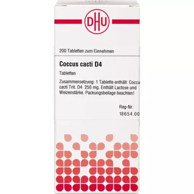 COCCUS kaktusai D 4 tabletės, 200 vnt COCCUS kaktusai D 4 tabletės, 200 vnt