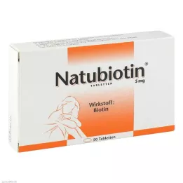 NATUBIOTIN Tabletės, 50 vnt