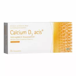 CALCIUM D3 acis 1000 mg/880 TV šnypščiosios tabletės, 40 vnt