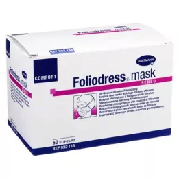 FOLIODRESS kaukė Comfort senso OP-kaukė žalia, 50 vnt