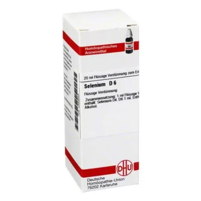 SELENIUM D 6 Skiedimas, 20 ml