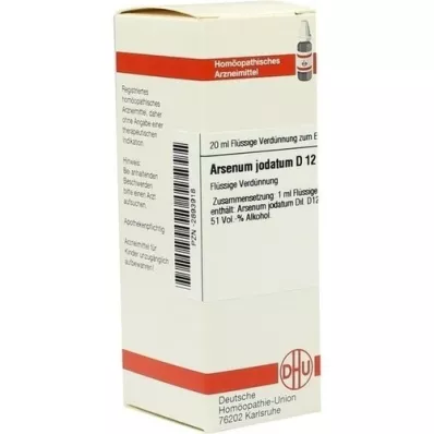 ARSENUM JODATUM D 12 Skiedimas, 20 ml ARSENUM JODATUM D 12 Skiedimas, 20 ml