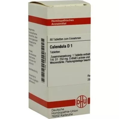 CALENDULA D 1 tabletės, 80 vnt CALENDULA D 1 tabletės, 80 vnt