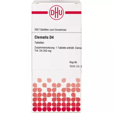CLEMATIS D 4 tabletės, 200 vnt CLEMATIS D 4 tabletės, 200 vnt