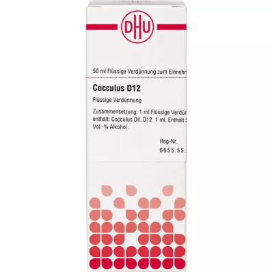 COCCULUS D 12 Skiedimas, 50 ml COCCULUS D 12 Skiedimas, 50 ml