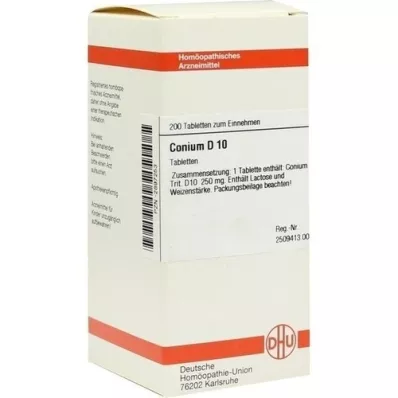 CONIUM D 10 tablečių, 200 vnt