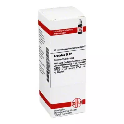 CROTALUS D 12 Skiedimas, 20 ml