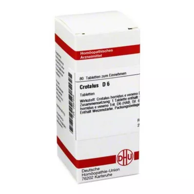 CROTALUS D 6 tabletės, 80 vnt
