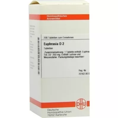 EUPHRASIA D 2 tabletės, 200 vnt