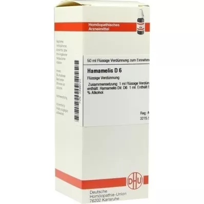 HAMAMELIS D 6 Skiedimas, 50 ml