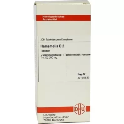 HAMAMELIS D 2 tabletės, 200 vnt
