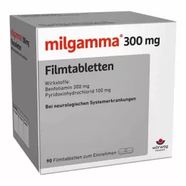 MILGAMMA 300 mg plėvele dengtos tabletės, 90 vnt