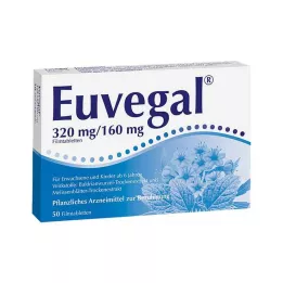 EUVEGAL 320 mg/160 mg plėvele dengtos tabletės, 50 vnt