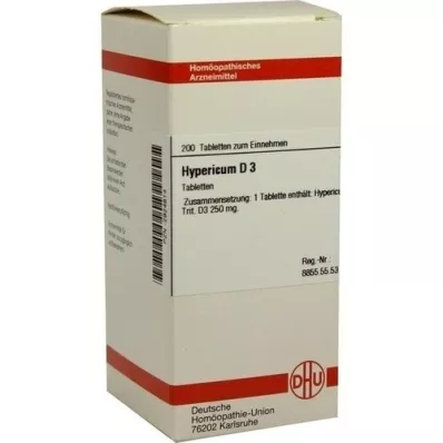 HYPERICUM D 3 tabletės, 200 vnt