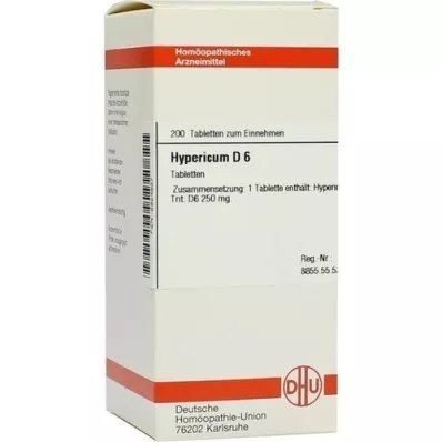 HYPERICUM D 6 tabletės, 200 vnt
