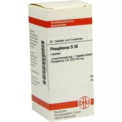 PHOSPHORUS D 30 tablečių, 80 vnt