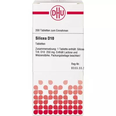 SILICEA D 10 tablečių, 200 vnt SILICEA D 10 tablečių, 200 vnt