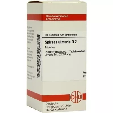 SPIRAEA ULMARIA D 2 tabletės, 80 vnt