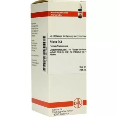 STICTA D 3 praskiedimas, 50 ml