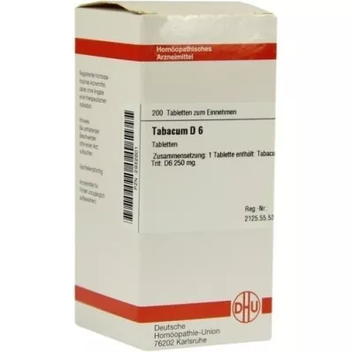 TABACUM D 6 tabletės, 200 vnt