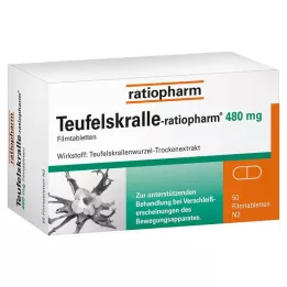 TEUFELSKRALLE-RATIOPHARM Plėvele dengtos tabletės, 50 vnt