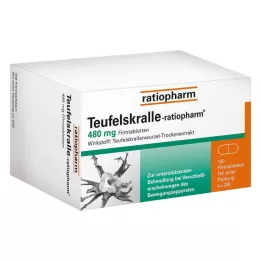 TEUFELSKRALLE-RATIOPHARM Plėvele dengtos tabletės, 200 vnt