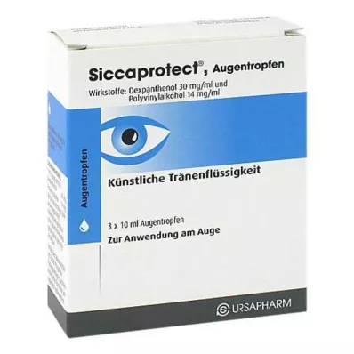 SICCAPROTECT Akių lašai, 3X10 ml SICCAPROTECT Akių lašai, 3X10 ml