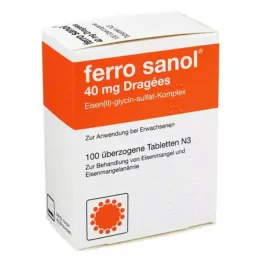 FERRO SANOL dengtos tabletės, 100 vnt