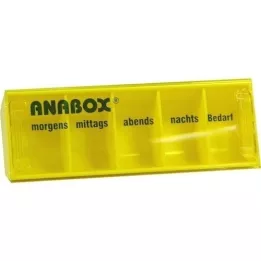 ANABOX Dieninė dėžutė geltona, 1 vnt
