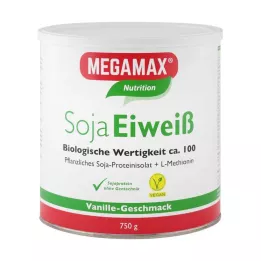 MEGAMAX Sojų baltymų vanilės milteliai, 750 g