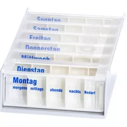 ANABOX 7 dienų savaitinis dozatorius baltas, 1 vnt
