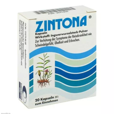 ZINTONA kapsulės, 20 vnt