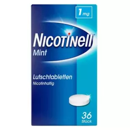 NICOTINELL Pastilės 1 mg Mėtų, 36 vnt