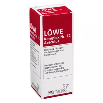 LÖWE KOMPLEX Nr.12 Aesculus lašai, 50 ml LÖWE KOMPLEX Nr.12 Aesculus lašai, 50 ml