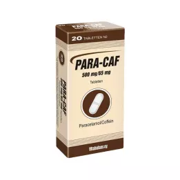 PARA CAF 500 mg/65 mg tabletės, 20 vnt