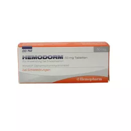 HEMODORM 50 mg migdomosios tabletės, 20 vnt