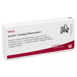 ISCUCIN crataegi potencijos I serijos ampulės, 10X1 ml