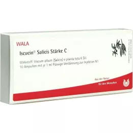 ISCUCIN salicis Stiprumo C ampulės, 10X1 ml