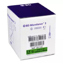BD MICROLANCE Kaniulė 21 G 2 0,8x50 mm, 100 vnt