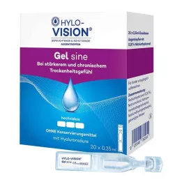 HYLO-VISION Vienkartinės gelio dozės pipetės, 20X0,35 ml