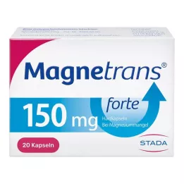 MAGNETRANS forte 150 mg kietos kapsulės, 20 vnt