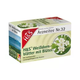 H&S Gudobelės lapai su žiedais filtro maišelis, 20X1,6 g