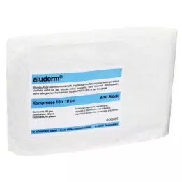 ALUDERM Kompresai 10x10 cm, 50 vnt
