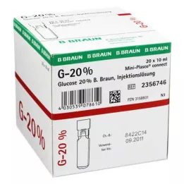 GLUCOSE 20 % B.Braun Mini Plasco connect Inj.-Lsg., 20X10 ml