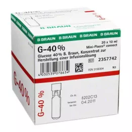 GLUCOSE 40 % B.Braun Mini Plasco connect Inf.-L.-K., 20X10 ml