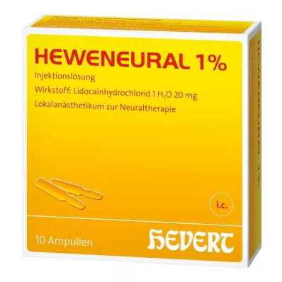HEWENEURAL 1% ampulės, 10X2 ml